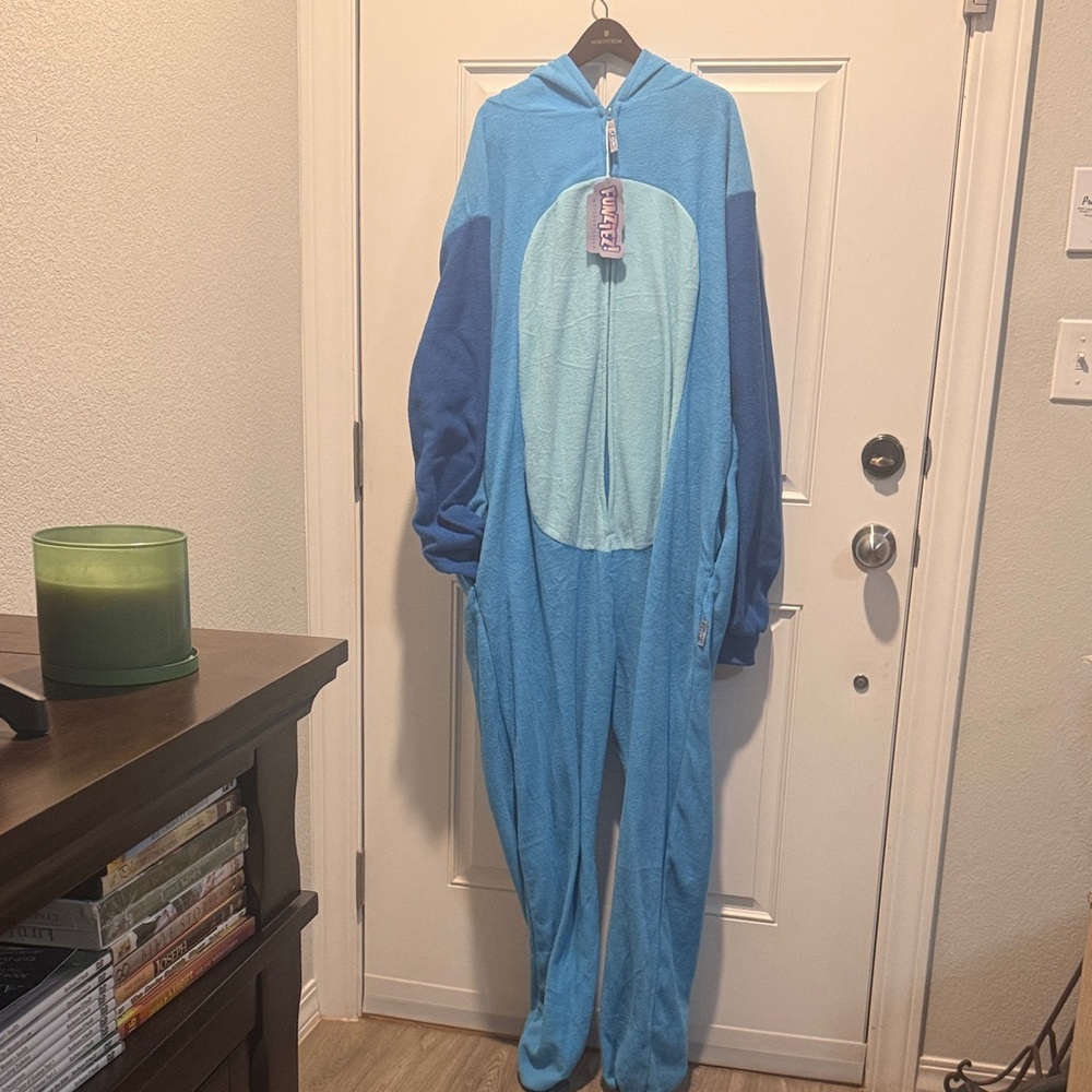 Adult  Peacock One-Piece Hooded Romper